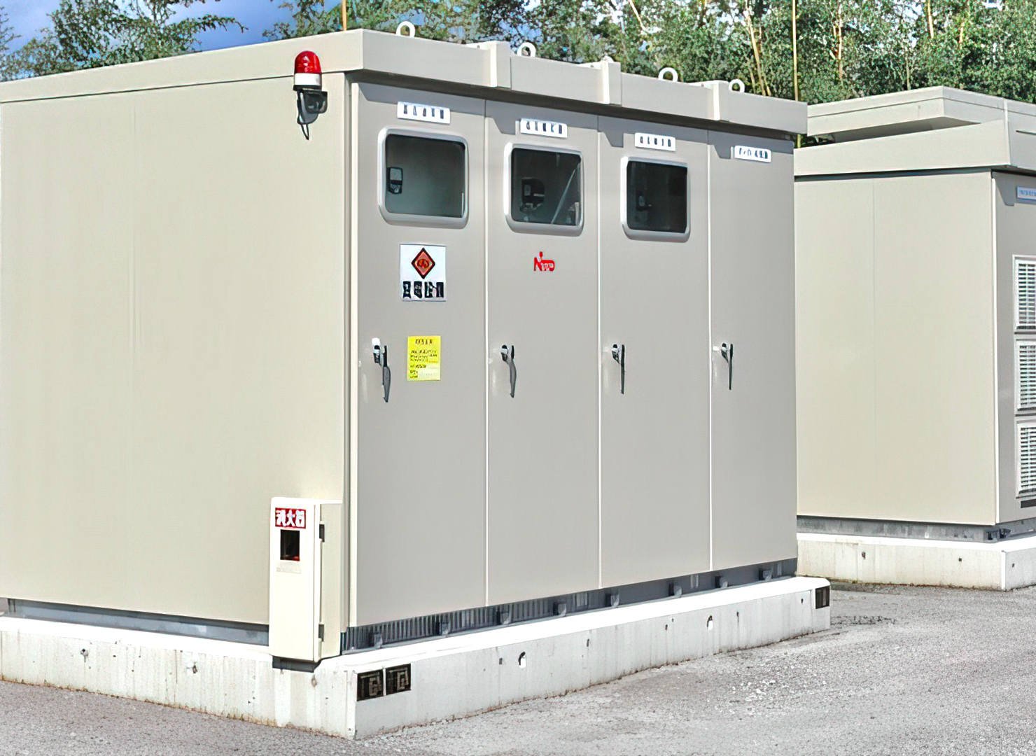 屋外 キュービクル 防錆塗装工事